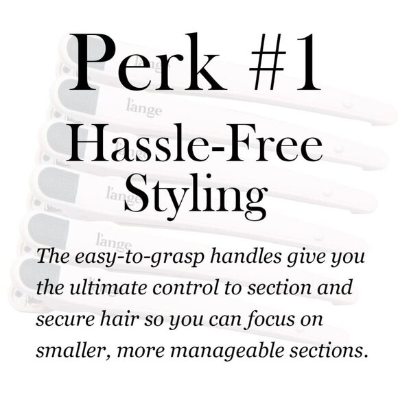 Hair Sectioning Clips Rubber Narrow Tips Non-Slip Grip 6-Pack main image 7